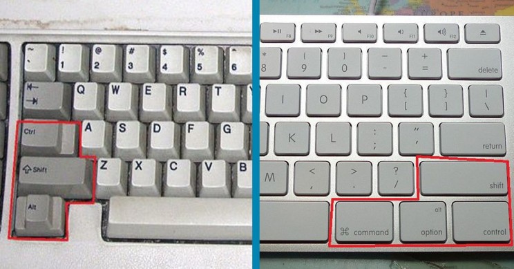 command key on pc for mac